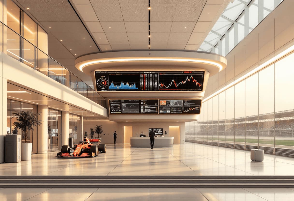 race control tower modern motorsport facility