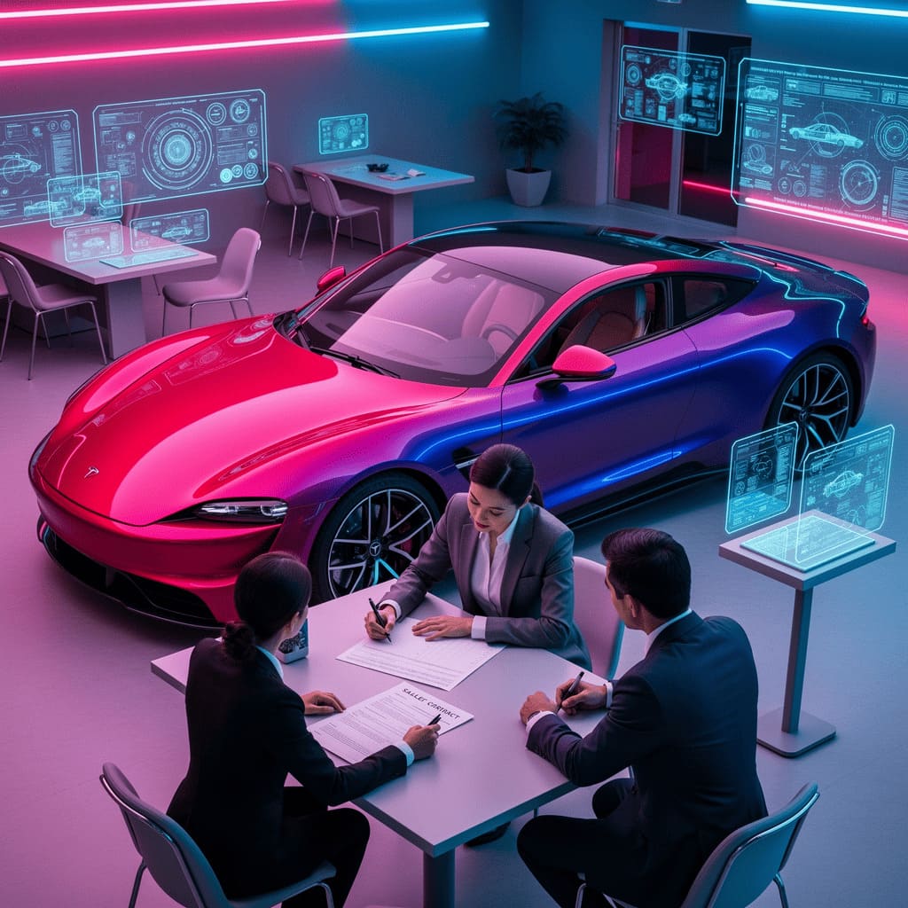 legal documents contract signing car sale