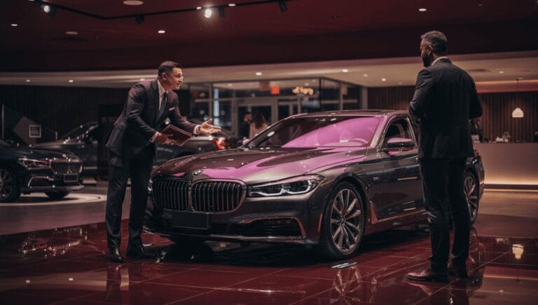 luxury car consultation personal advisor showroom