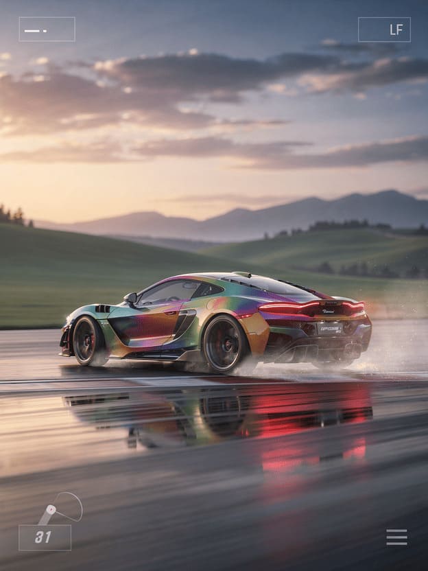 drift racing mobile game colorful sports car